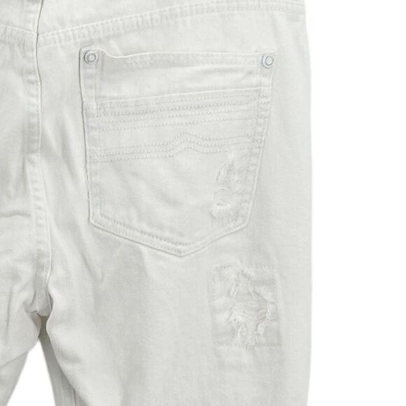 Brooklyn Express White Distroyed Distressed Jeans Size 36x30 Mens - Picture 7 of 12